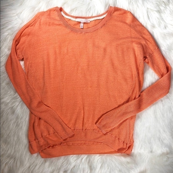 VICTORIA’S Secret Linen Blend Pullover Size Small - Picture 1 of 3